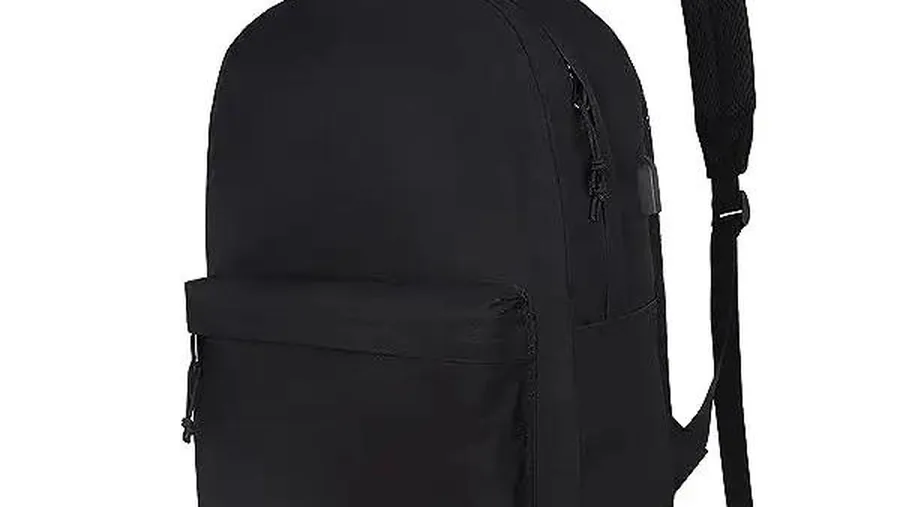 Assortment of backpack hardware including D-rings, swivel hooks, rivets, and grommets