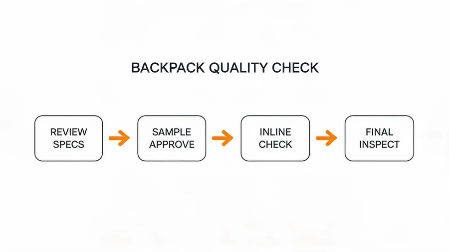 Flowchart of bulk back pack sampling and quality check process