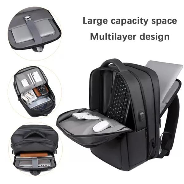 Thick Breathable Large Capacity Custom Logo Laptop Backpack view 4